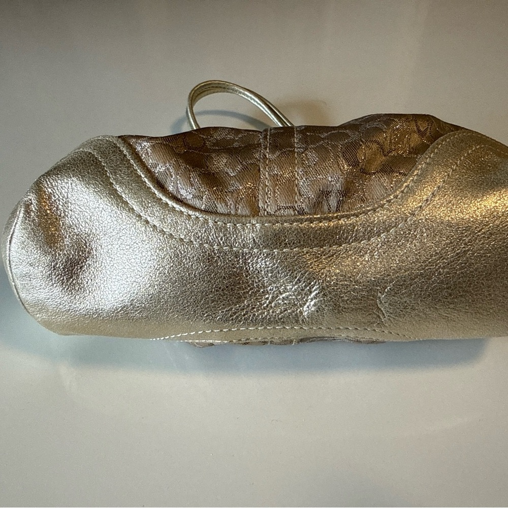 Coach Lurex Good Chenille Signature C Framed Kiss Lock Clutch Purse Limited - Picture 14 of 14